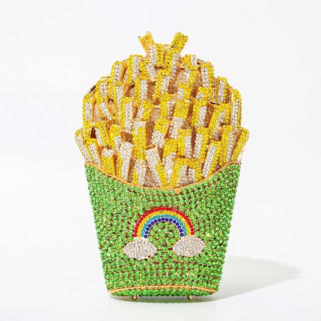 fries rainbow clutch