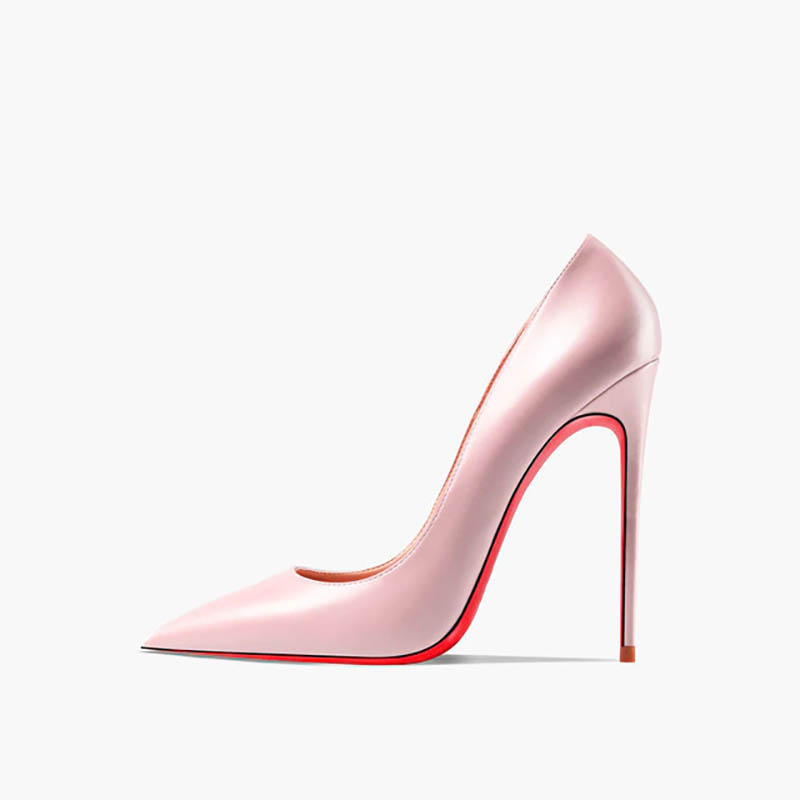 Pointed Toe 5 Inches Stiletto Heels Pastel Mat Classic Office Wedding Pumps - Pink by Lib