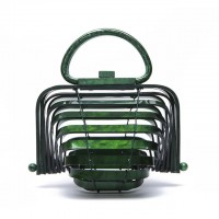 Folding Designed Acrylic Beach HandBag - Green
