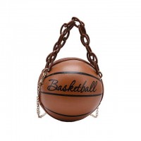 Cute Basketball Shaped Chain Costumes Shoulder Bags - Orange