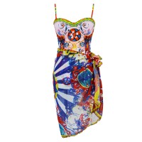 Hot Summer Beach Cover Ups Mayokini Swimsuits - Multicolor