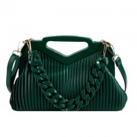 Inverted Triangle Vintages Shoulder Bags - Green