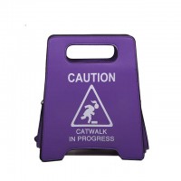Funny Caution Letter Sign Costumes Handbag - Purple