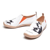 Toledo Slip-On Canvas Loafers - Milky Kitty 