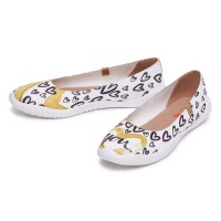 Minorca Slip-On Ballet Knitted Canvas Loafers - Te Amo