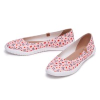 Minorca Slip-On Ballet Knitted Canvas Loafers - Love Letter