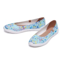 Minorca Slip-On Ballet Knitted Canvas Loafers - Starlight Spread