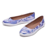 Minorca Slip-On Ballet Satin Silk Loafers - Purple Fragrance