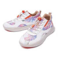 Mijas 3 Lace-Up Canvas PU Sneakers - Fading Pink