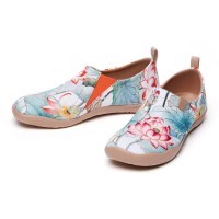 Toledo Slip-On Canvas Loafers - Tranquil Lotus