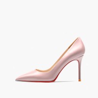Pointed Toe 4 inches Stiletto Heels Pastel Mat Classic Office Wedding Pumps - Pink