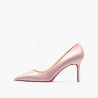 Pointed Toe 3 inches Stiletto Heels Pastel Mat Classic Office Wedding Pumps - Pink