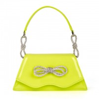 Vintage Shaped Bowtie Rhinestones Bags - Yellow