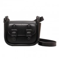 Cute Mini Crossbody Buckles Purses Clutches Shoulder Bags - Black