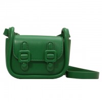 Cute Mini Crossbody Buckles Purses Clutches Shoulder Bags - Green