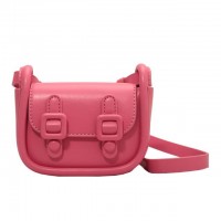 Cute Mini Crossbody Buckles Purses Clutches Shoulder Bags - Pink