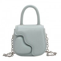 Mini Designed Chain Crossbody Purses Clutches Shoulder Bags - Blue