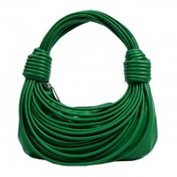 Line Weave Strapped Design Shoulder Bags - Green