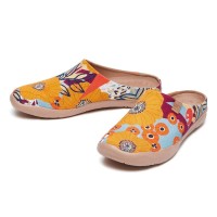Malaga Unisex Canvas Slippers - Marigolds