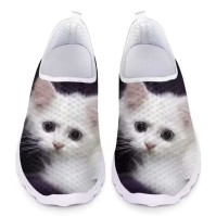 Slip On Flats Sneakers - Cute Kitten - SPECIAL - Size 10