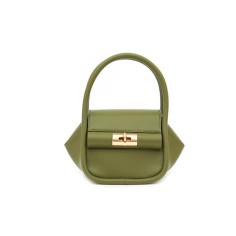Designer Personalized Lock Top Handle Soft Crossbody Shoulder Bags - Green