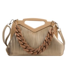 Inverted Triangle Vintages Shoulder Bags - Yellow