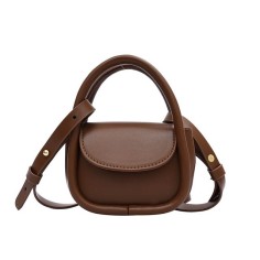 Daily Cute Mini Crossbody Purses Clutches Shoulder Bags - Brown