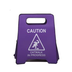 Funny Caution Letter Sign Costumes Handbag - Purple