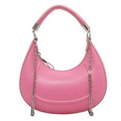 Vintage Hobo Zipper Shoulder Hand Bags - Pink