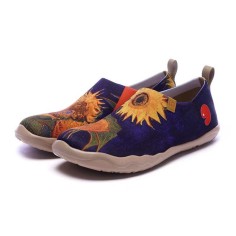 Toledo Slip-On Canvas Men Loafers - Van Goghs Sunflowers