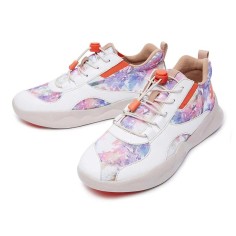 Mijas 3 Lace-Up Canvas PU Sneakers - Fading Pink