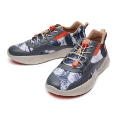 Mijas 3 Lace-Up Canvas PU Mens Sneakers - Le Passé Blue Grey