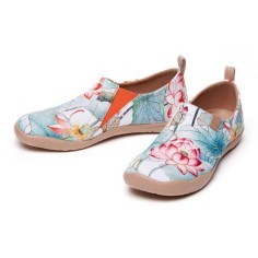 Toledo Slip-On Canvas Loafers - Tranquil Lotus