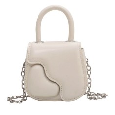 Mini Designed Chain Crossbody Purses Clutches Shoulder Bags - Beige
