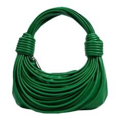 Line Weave Strapped Design Shoulder Bags - Green