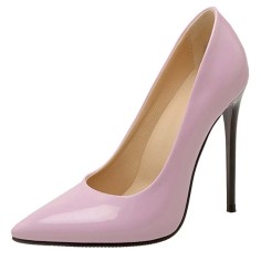 Pointed Toe Stiletto Heels Pumps - Light Purple Patent