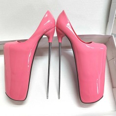Fly High Extreme Stiletto 12-inch Platform Pumps - Pink