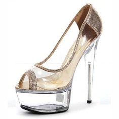 Transparent Crystal Diamond Glitter - Gold