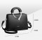 Medium Size Vegan Leather Fancy Crossbody Handbag - Grey