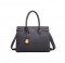 Oblong Style Shoulder Crossbody Handbag - Grey