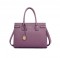 Oblong Style Shoulder Crossbody Handbag - Purple