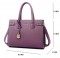 Oblong Style Shoulder Crossbody Handbag - Purple
