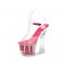 Rose Bouquet Platform Chunky Heels Peep Toe Ankle Straps Sandals - DeepPink