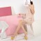 Rose Bouquet Platform Chunky Heels Peep Toe Ankle Straps Sandals - Yellow