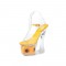 Sunflower Platform Chunky Heels Peep Toe Ankle Straps Sandals - Yellow