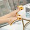 Sunflower Platform Chunky Heels Peep Toe Ankle Straps Sandals - Yellow
