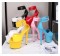6 Inch Italian Heels Peep Toe Ankle Buckle Strap Dorsay Platform Sandals - Blue