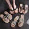 Santa Monica Summer Beach Slippers Outdoor Rose Flip Flops