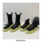 Wave Platform Vegan Leather Chelsea Ankle Boots - Purple
