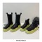 Wave Platform Vegan Leather Chelsea Ankle Boots - Black